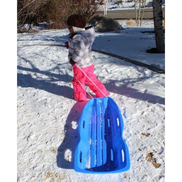 Slippery Racer Downhill Xtreme Toboggan Sled - Blue