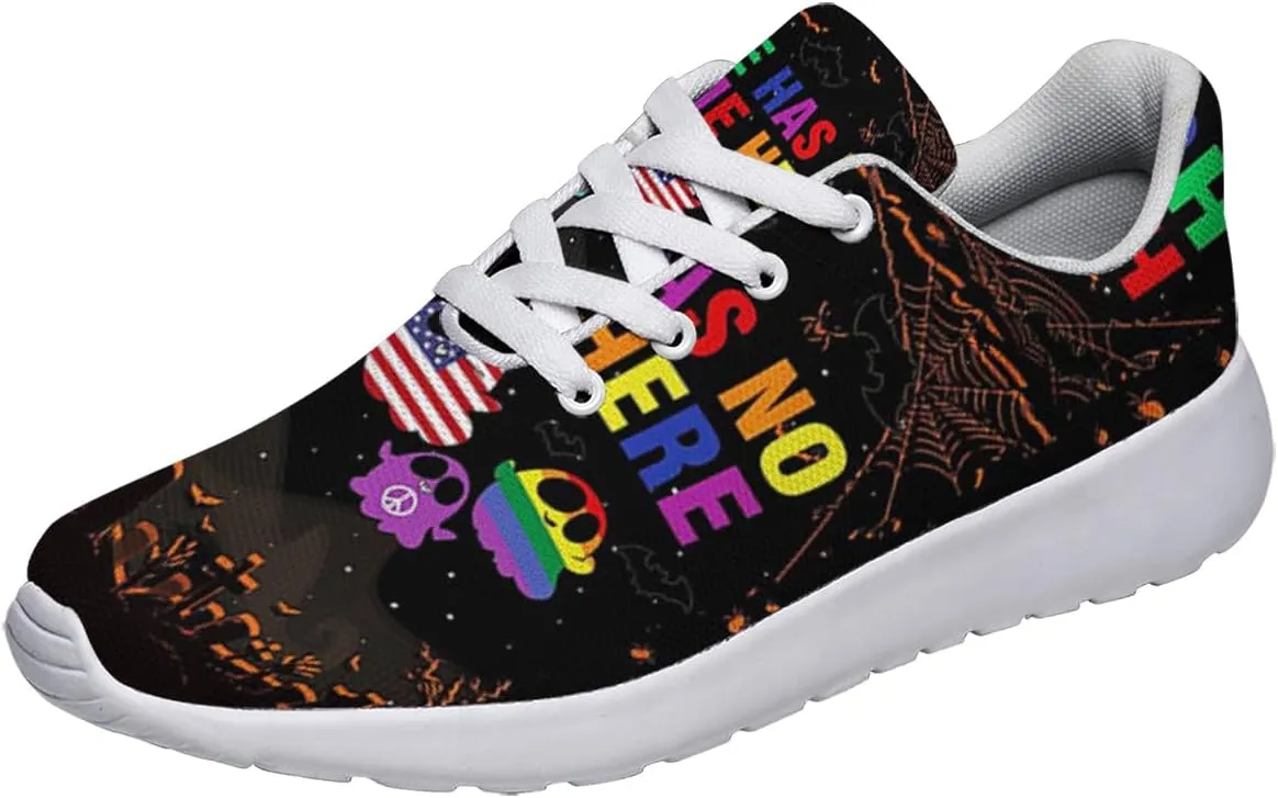 Sonzj-II Hate Has No Home Here LGBT Shoes Women Men Sports Trainers Low Top Anti-Slip Lace Up Trail Sneakers