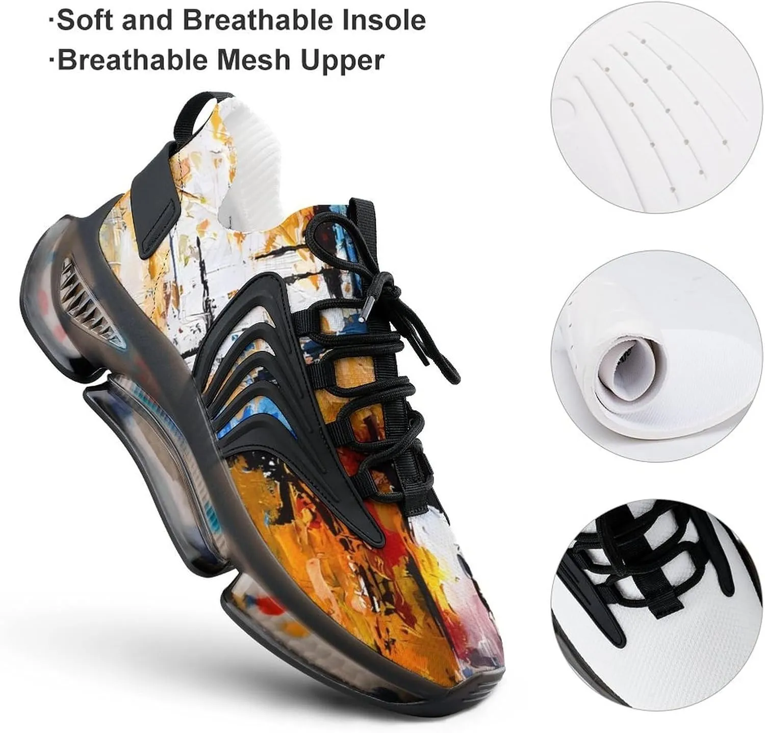 Women's Road Running Shoes, Fashion Trail Shoes, Excursion Breathable Sneakers, Lightweight Non Slip Trainers, Athletic Shoe